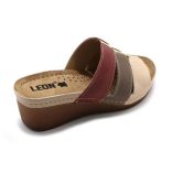 Leon Comfort női papucs - 1009 Bézs/Rózsa