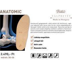 Batz talp betét unisex Talpbetét - 910 Anatomic